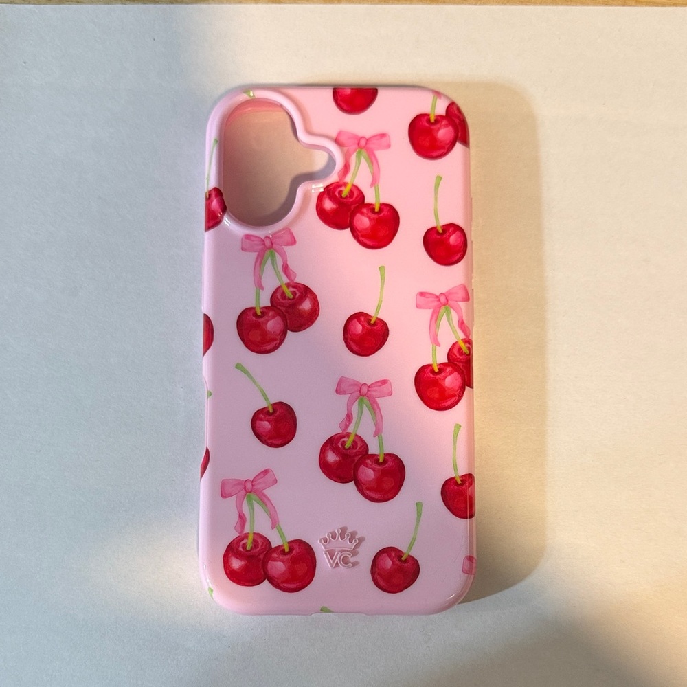 Velvet caviar cherry iPhone 16 case